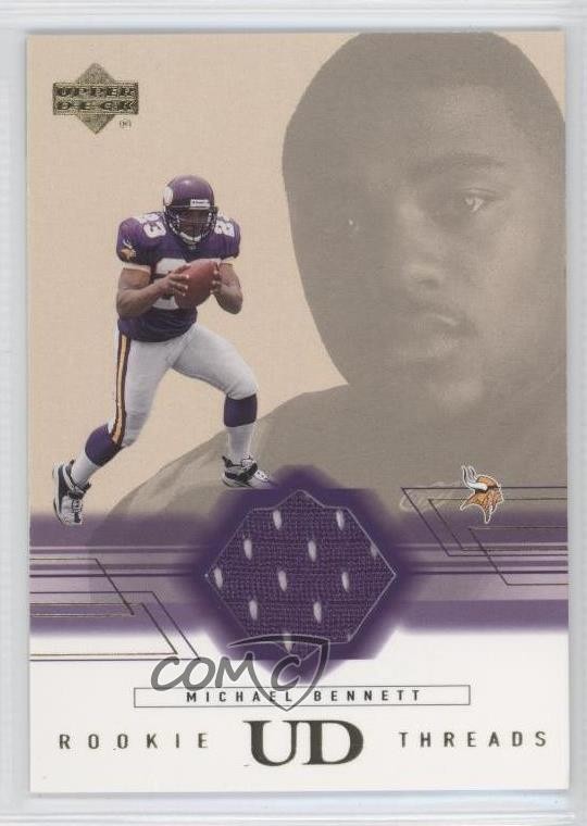 2001 Upper Deck Rookie Threads Michael Bennett #RT-MB RC 9oi