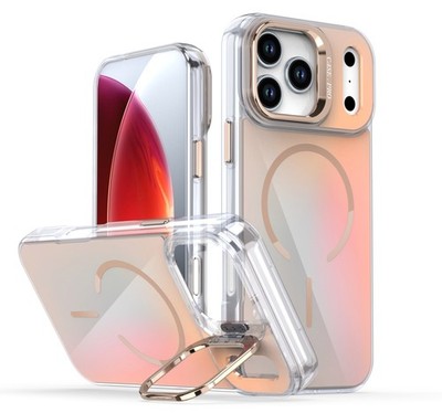 Für iPhone 17 16 15 14 Pro Max Plus Gradient-Hülle Magsafe Schutz Ständer Cover