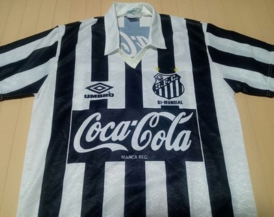 SANTOS FC 1992 #10 G Away Brasil Jersey Camisa Shirt UMBRO Coca