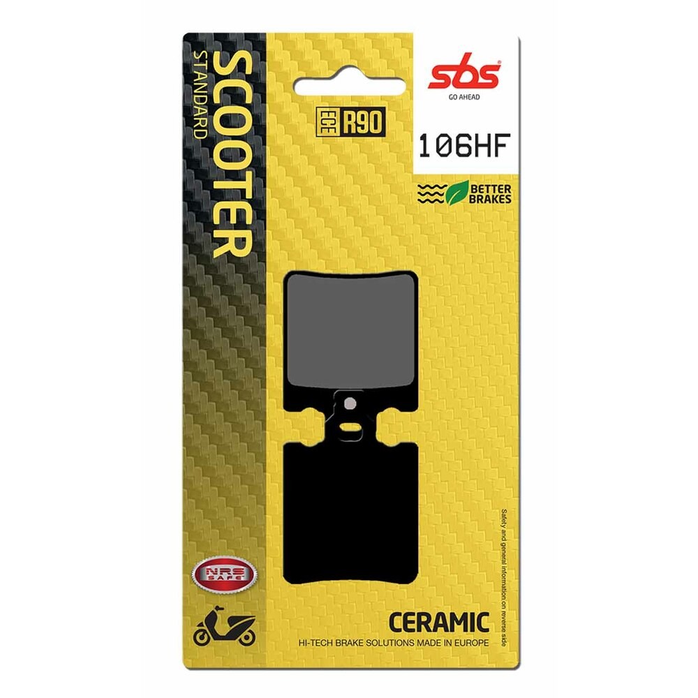 SBS P106-HF Brake Pad For Motorcycle Spare Parts Accessories Replacement Parts