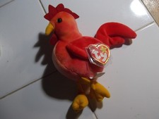 TY BEANIE BABY  STRUT The Chicken  Used  Nice  Clean with Tag