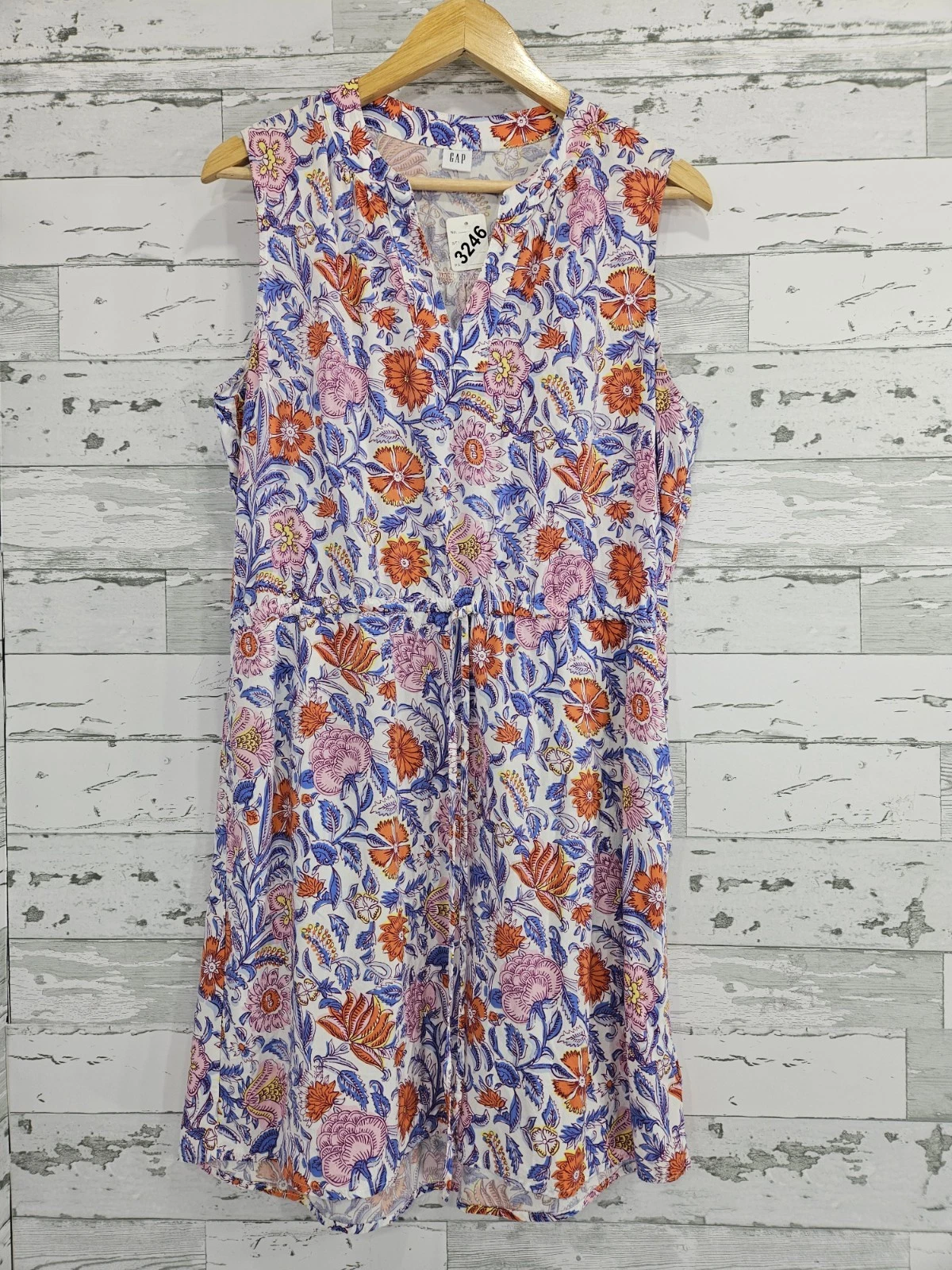 Gap Womens Large Sleeveless Shirt Dress Floral Blue Orange
Opens in a new window or tab