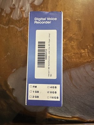 Professional Digital Voice Recorder 8gb Black New Open Box