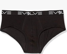 EVOLVE by 2 X ist Luxe No-Show Brief 3 Pack -XL Black