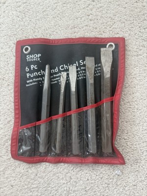 Vintage Shop Source 5 Pc Punch And Chisel Set Storage Pouch Drop