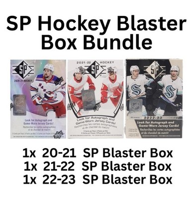 2020-21, 2021-22, 2022-23 Upper Deck SP Hockey Blaster Box Bundle