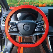Silicone Steering Wheel Cover Gel Steering Wheel Universal Size Cover for red