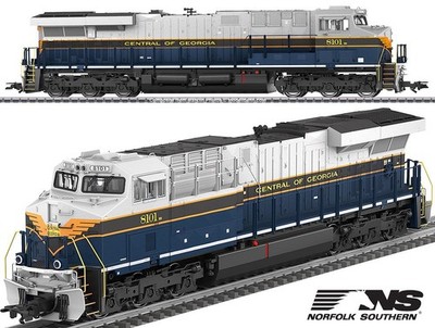 Marklin 38443 Central of Georgia GE ES44AC USA Diesel  mFx Digital Sound HO