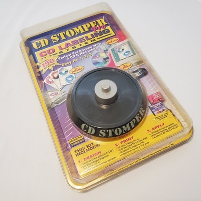 New CD Stomper Pro CD Labeling System 1999 PC Mac Sticker Label Set Lot CDr Kit