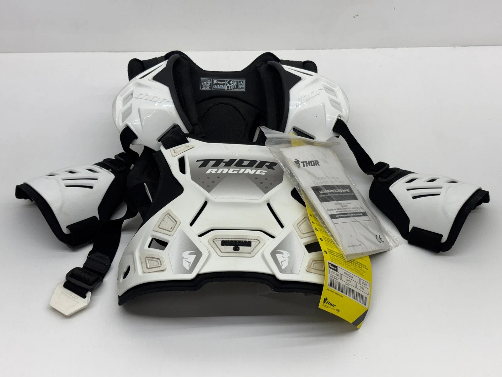 Thor Men's Chest Protector XX Small/X Small White XXS/XS Roost Guard Body Armor