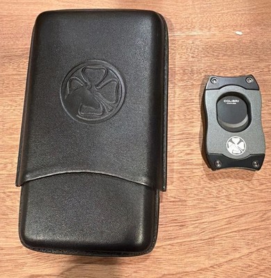 RARE DUE PROCESS STABLES GOLF CLUB Colibri Cigar Cutter & Cigar Case- Black