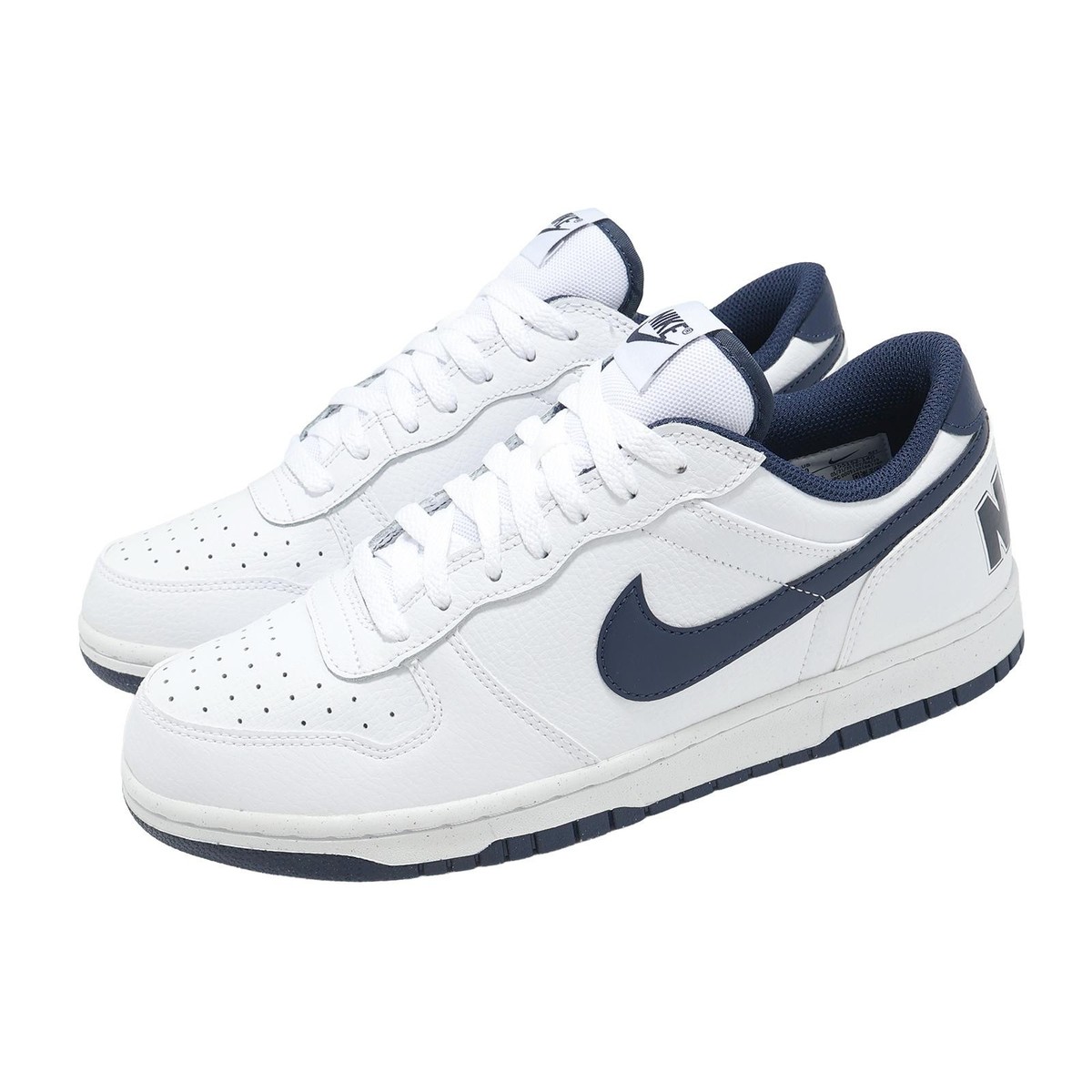 Nike Big Low White Midnight Navy Men Casual Lifestyle Shoes