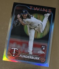 2024 Topps Chrome KODY FUNDERBURK RC Rookie Holo Silver Refractor #297 Twins
