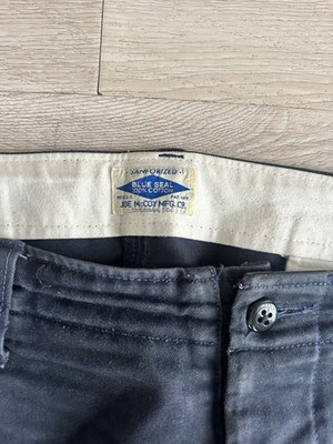 The Real McCoy's Pants Mens 36x28 Joe McCoy Blue Seal Chino Japan
