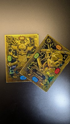 2x Lego Ninjago Karten  Golden Edition