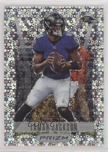 2022 Panini Prizm Prizm Flashback No Huddle Prizm Lamar Jackson #PF-5