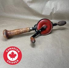 Vintage Hand Crank Drill "Egg Beater" Manual large sized