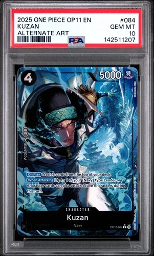 One Piece - A Fist of Divine Speed - Kuzan - OP11-084 - PSA 10