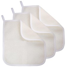 Exfoliating Washcloth 3 Pack , Shower Cloth for Body and Face Exfoliator Scr...