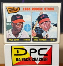 Click to enlarge Orioles 1965 Rookie Stars (Paul Blair / Dave Johnson)
