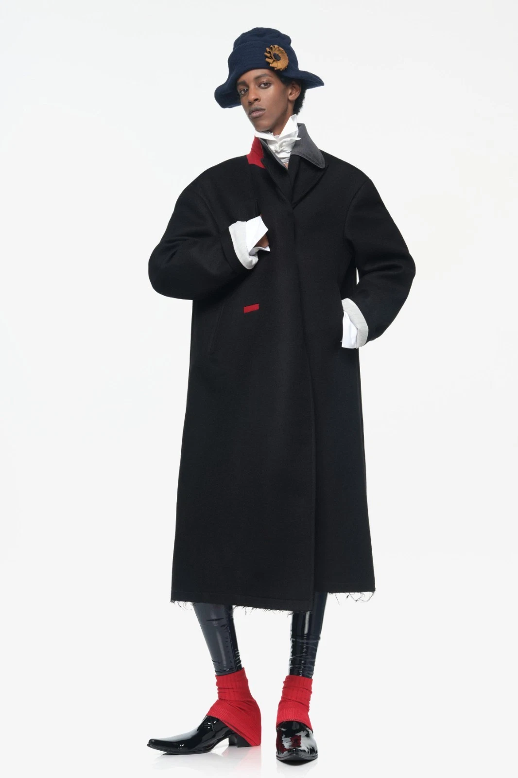 JOHN GALLIANO x ZARA LIMITED EDITION OVERSIZED CONTRAST COAT Size L with box - product detail image 2