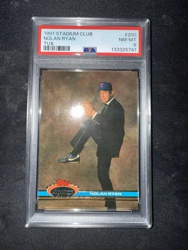 1991 Topps Stadium Club - Nolan Ryan #200 TUX PSA 8