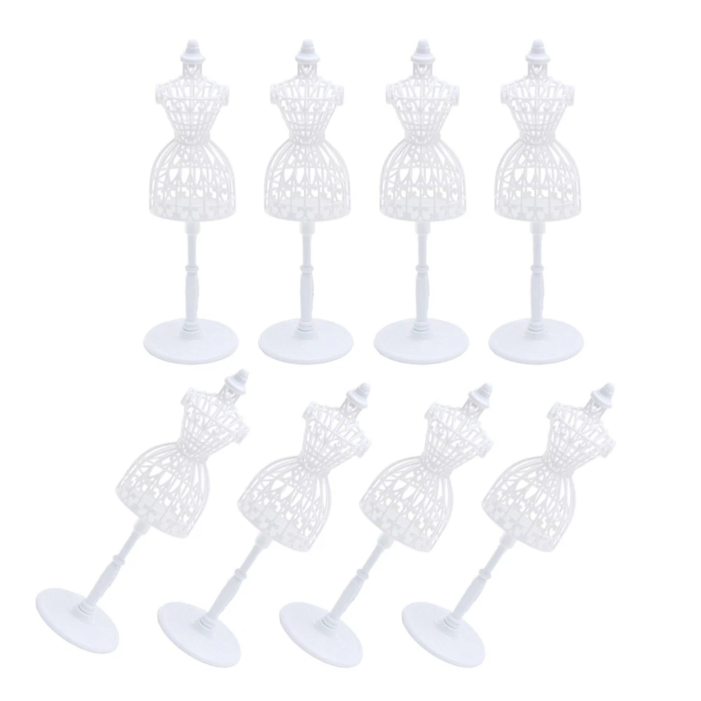 VETEMENTS 8 Pezzi Manichino per Bambole Espositore per Vestiti Mini Porta Forma Vestito