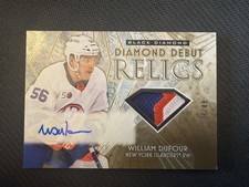 2023 UD Black Diamond - William Dufour - Debut Relics (RC) Auto /49 - Islanders