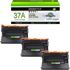 3PK CF237A Toner Cartridge Fit For HP 37A 37x LaserJet M608x M608dn M607n M609dn