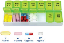 7 Day AM PM Twice-a Day Weekly Pill Planner Organizer