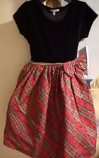 NWT Tahari Girl Holiday Red Velvet Christmas Pretty Dress Size 6