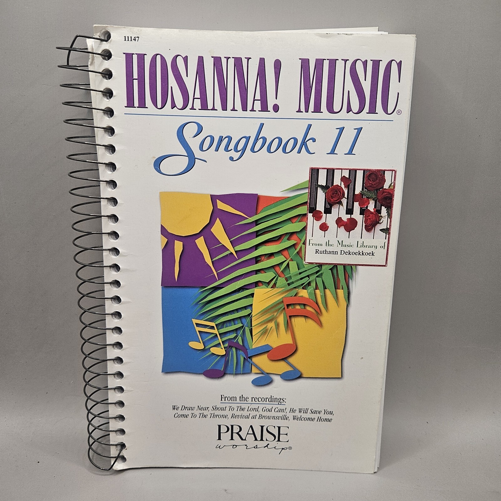 Hosanna Music Songbook 11 Praise Worship 1997 Piano Vocal Chords