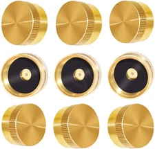 9pcs Solid Brass Propane Refill Bottle Caps for 1 lb Cylinders Thread Protectors