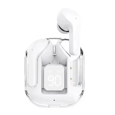Original T2 Wireless Bluetooth Earphone Transparent HIFI Headphones LED Power Di