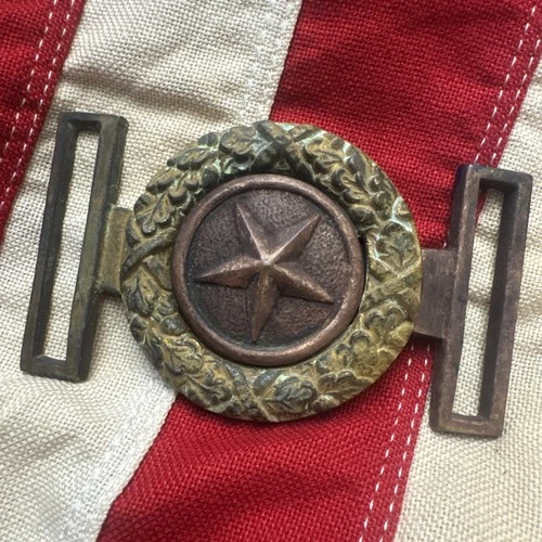 TEXAS CONFEDERATE VETERANS BELT BUCKLE  C.S.A.  Must See Original Civil War Era