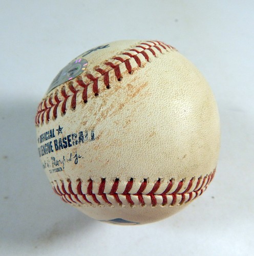 2019 Diamondback Pirate Game Used Baseball Chafin SO Martin Melky Cabrera Single - Picture 4 of 5