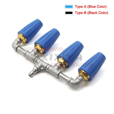 #ad High Pressure Washer 360° Turbo Nozzle 1 4quot; Quick Spray Tip Quadruple 4000PSI $63.99