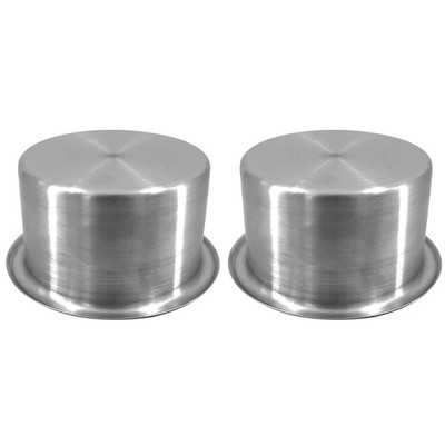 ISURE MARINE 2Pcs 3'' Stainless Steel Drop-in Anti-Spill Cup Holder silver