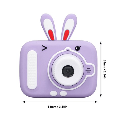 (Purple)Kids Digital Camera 4 Filter Effects AI Intelligent Face Recognition - Afbeelding 12 van 12