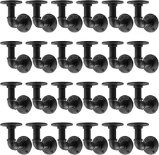 Floating Shelf Bracket, 24 Pack Heavy Duty Wall Mount Metal Shelving Brackets fo