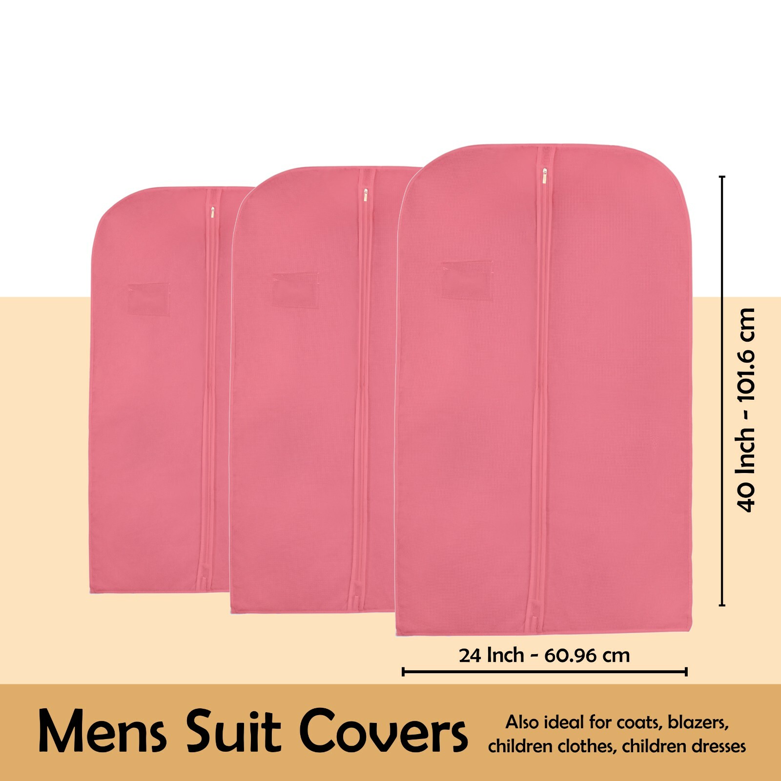 Wedcova Breathable Clothes Covers Moth Proof Garment Bags Suit Cover