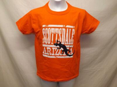 New Scottsdale Arizona Youth Size XS XSmall Orange Shirt