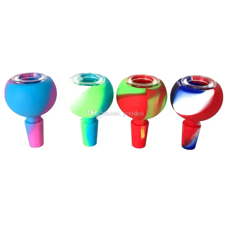 4psc Silicone Bowl Stem Replacement for Bongs 14mm Male