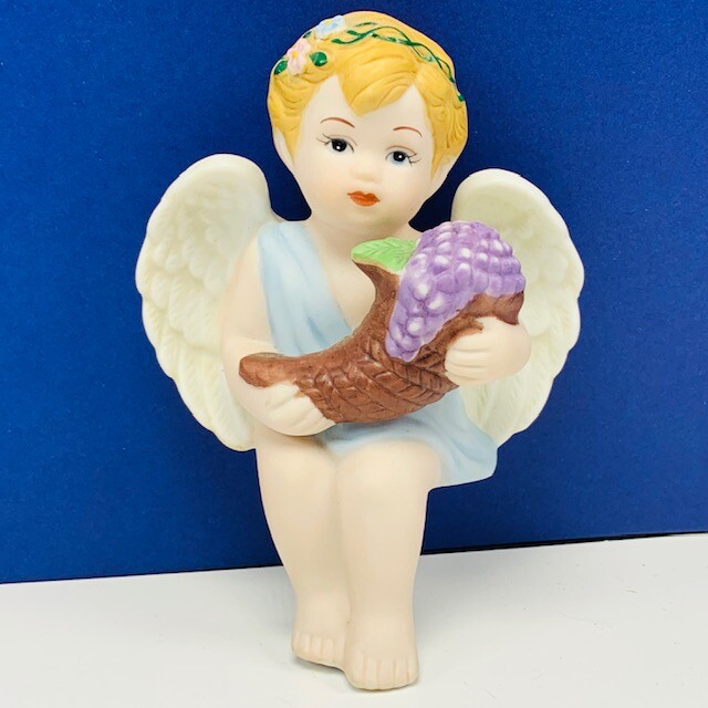 Angel porcelain figurine homco home interior gift four 4 seasons cherub