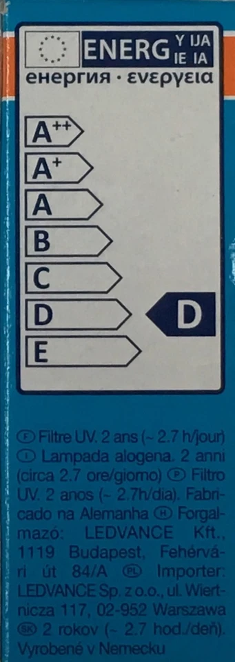 8x Osram 20W G9 Halogen Capsule 240volt 20W = 25W 240v 20 Watt Clear 66720 eco - Image 3 of 4