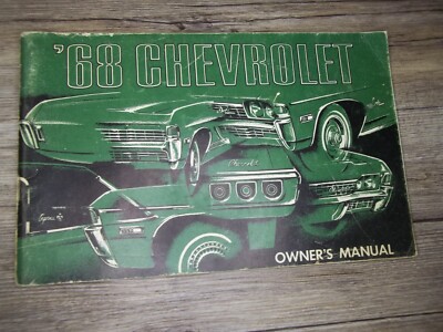 1968 Chevrolet car owners manual and operation guide               Z35