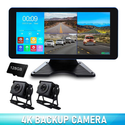10,36  128G Dash Cam 4K 4AHD Aufnahme im Auto DVR Kamera Video für LKW Van