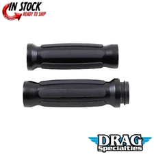 Drag Specialties 0630-2688 Black Rail Hand Grips for 1" Harley Electronic TBW
