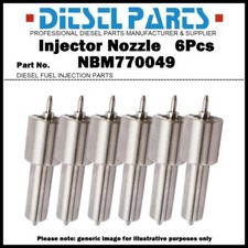 6x Boquilla inyectora de combustible NBM770049 ADB150M208-7 687214C1 para Navistar DT466 DT360