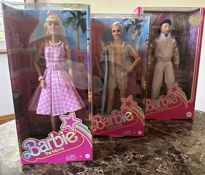 Barbie The Movie Collectible Ken Doll In White Tracksuit/Barbie In